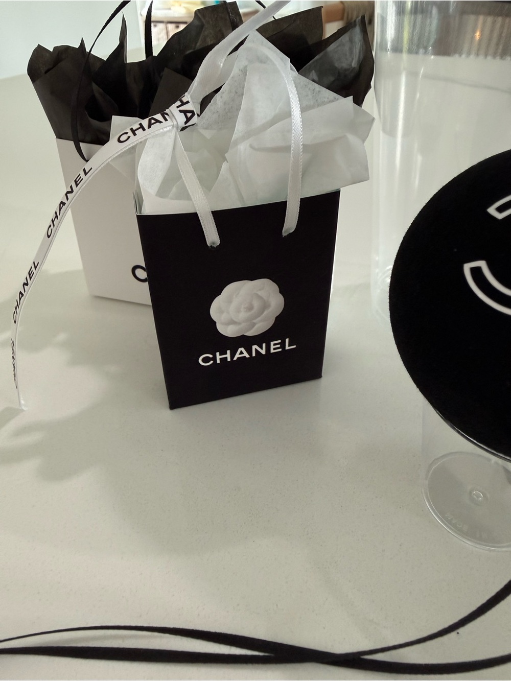 CHANEL Black and White Logo Ornament Collection - Picture 3 of 16